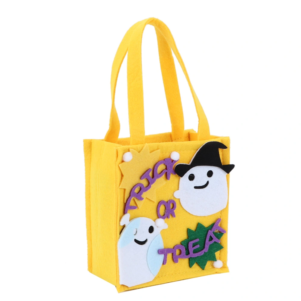 Halloween Sweet Candy Bag Decoration Trick or Treat Home Party Handbag Ornament PropYellow