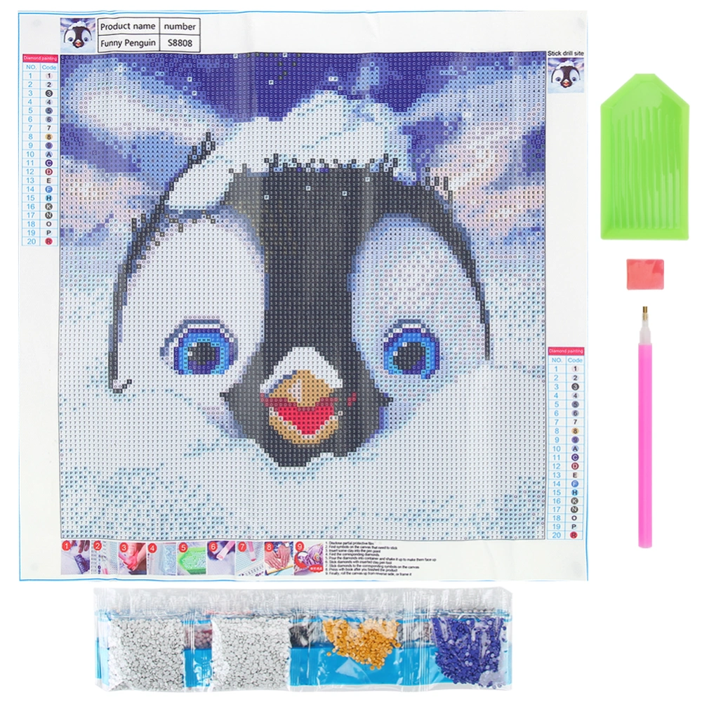 DIY Hand&#8209;Made Cute Animal Pattern Diamond Painting Kit Handcraft for Home Wall Decoration