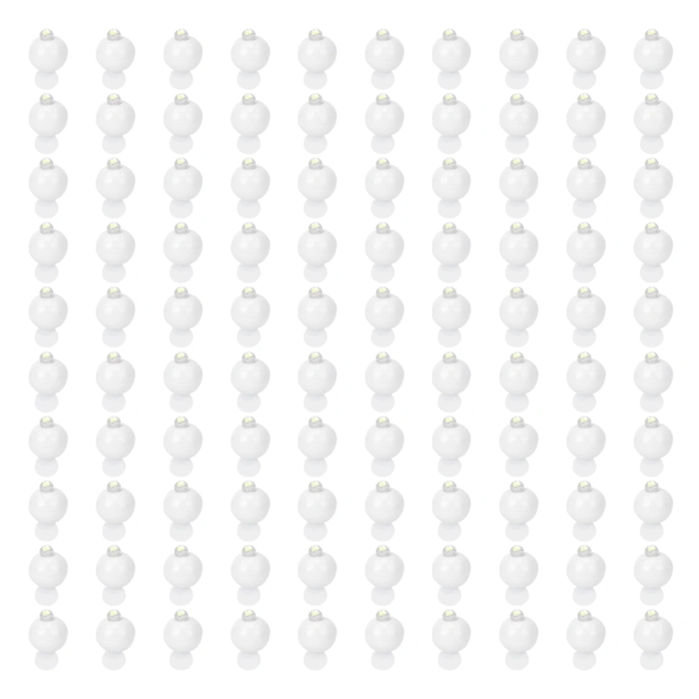 100Pcs Mini Round LED Balloon Lights Ball Lamps Christmas Wedding Party Home DecorationWhite Light