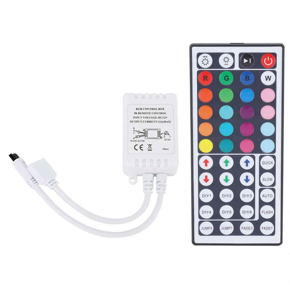 DC12-24V Color Controller Infrared LED Light Strip Controller with 44 Keys Remote Control