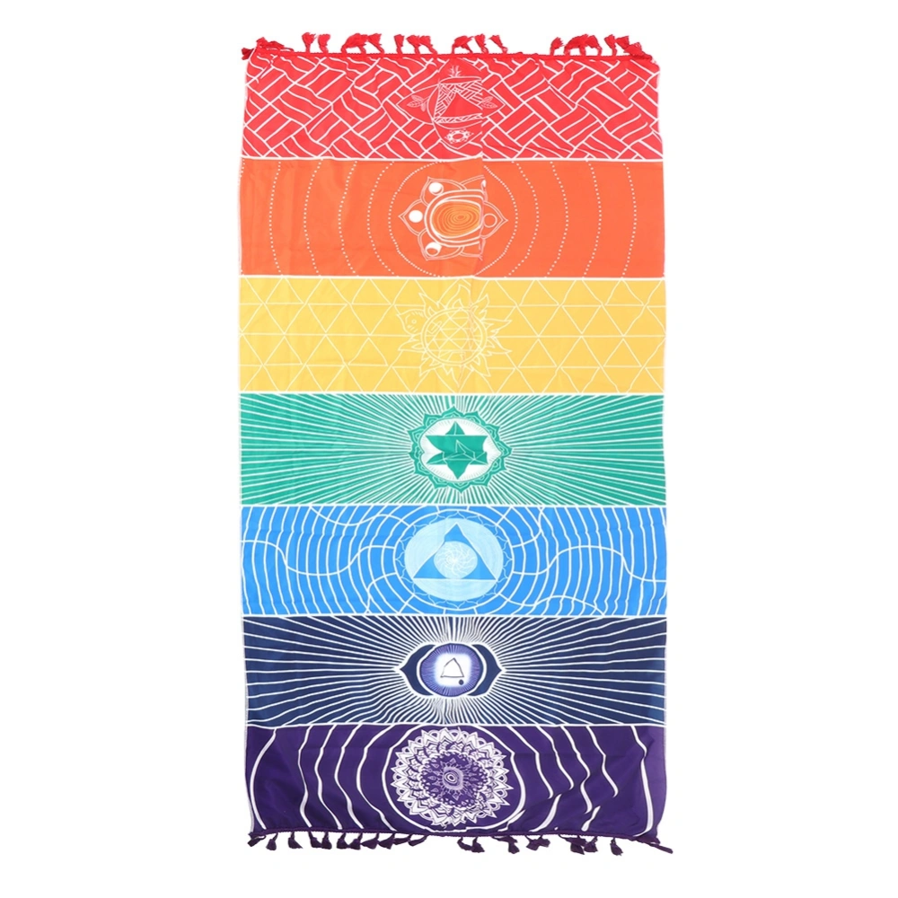 150x75cm Rectangular Shape Unique Colorful Hanging Blanket Beach Bath Towel Home Decoration