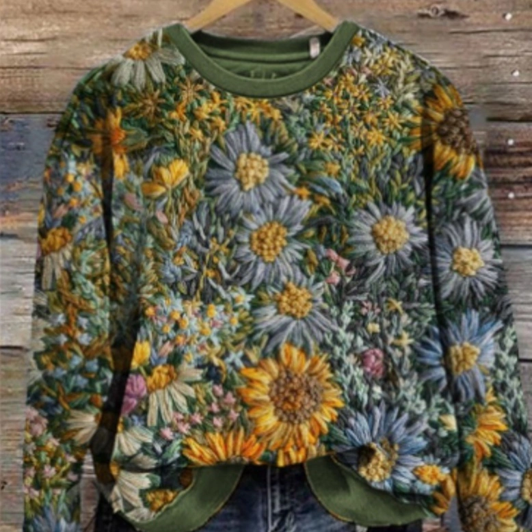 Digital Printing Male Autumn Winter Coat