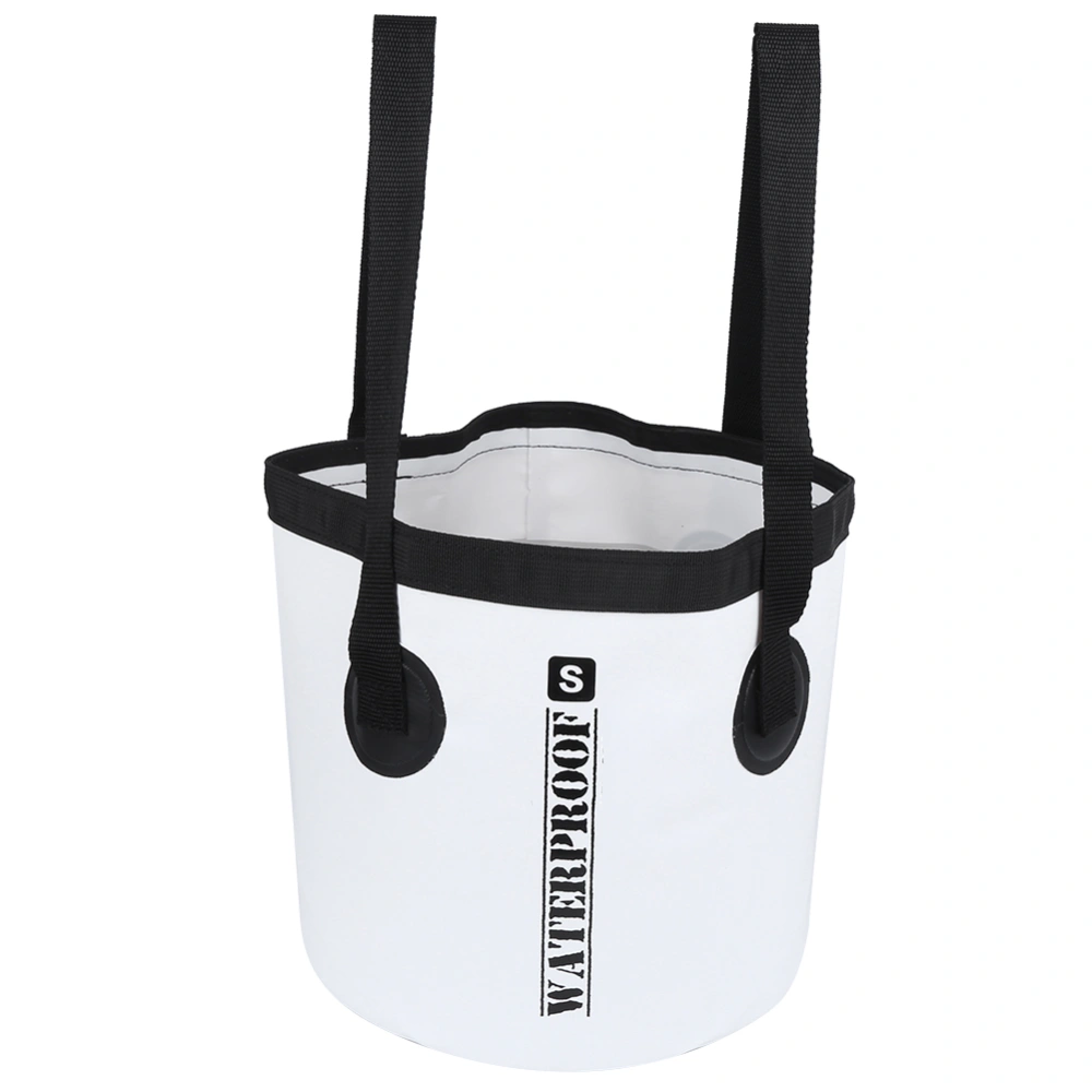 PVC Waterproof Lightweight Folding Bucket Portable Water Container for Outdoors Activities