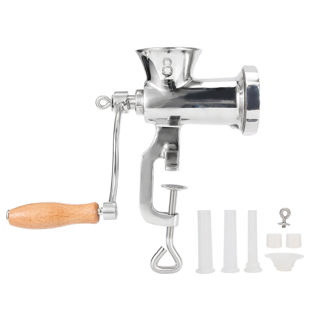 Stainless Steel Hand Cranking Manual Meat Grinder Mincer Grinding Machine for Spices Meat