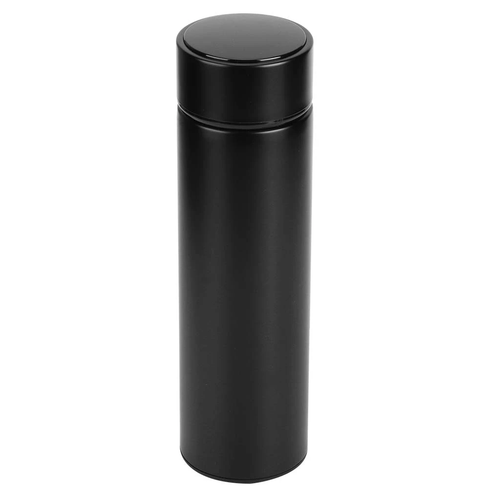 500ml LED Intelligent Temperature Display Insulated Water Bottle Thermal Vacuum CupBlack