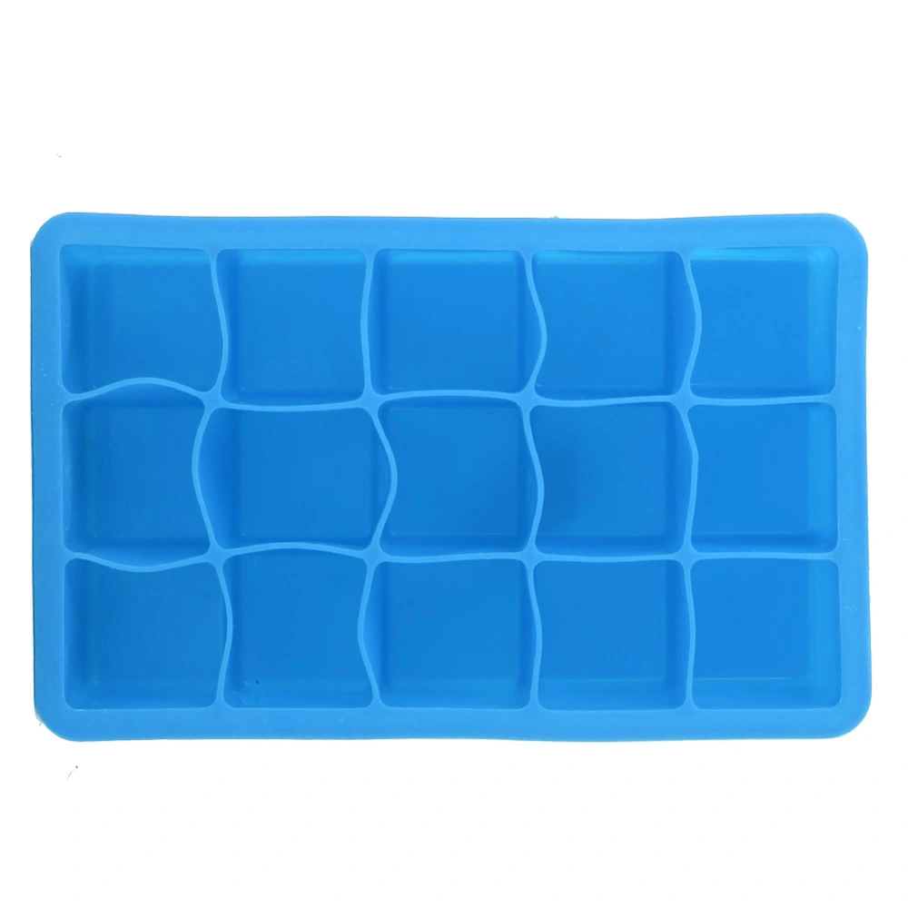 15 Grid Silicone Ice Tray DIY Ice Cubes Mold Maker for Home Kitchen Bar AccessoriesBlue