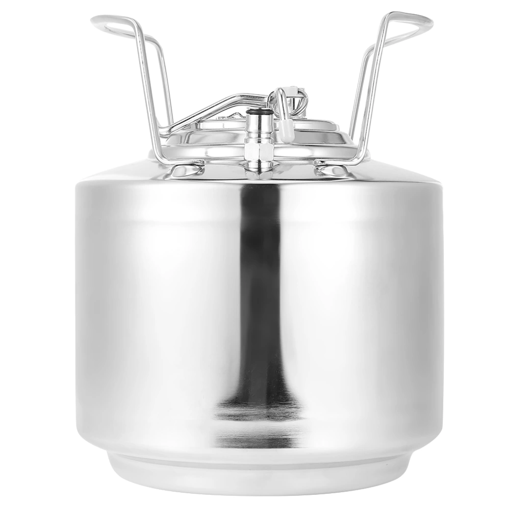 6L Household Mini Stainless Steel Beer Barrel Cola Beverage Keg Beer Brewing Accessory