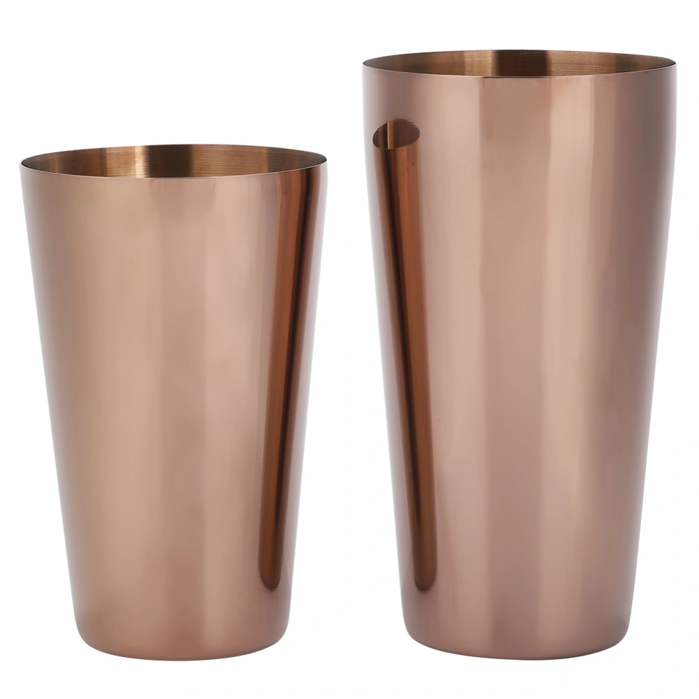 304 Stainless Steel Cocktail Shaker Bottle Set Bartender Bar Accessory Barware ToolsRose Gold