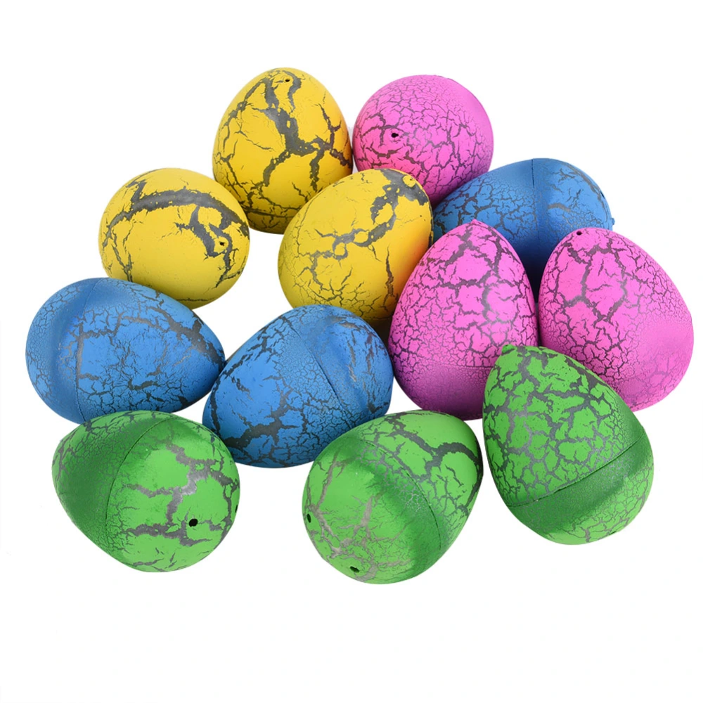 12Pcs Magic Inflatable Hatching Dinosaur Egg Colorful Water Growing Eggs Kids Children Toys(#2)