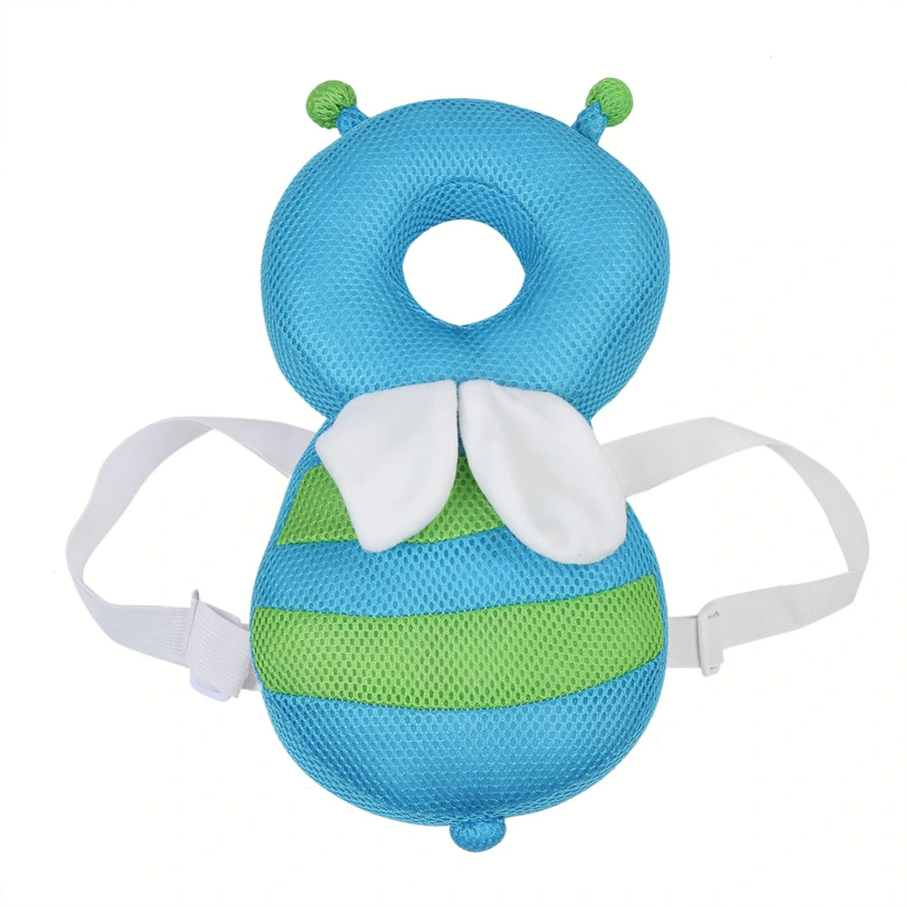 Baby Head Protection Pillow Cartoon Style Toddler Headrest Cushion large blue bee