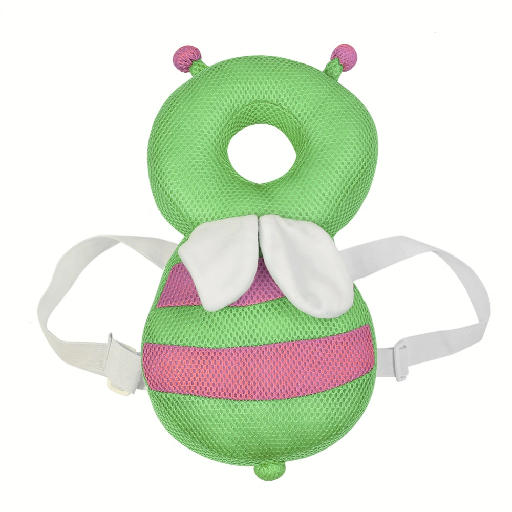 Baby Head Protection Pillow Cartoon Style Toddler Headrest Cushion small green bee