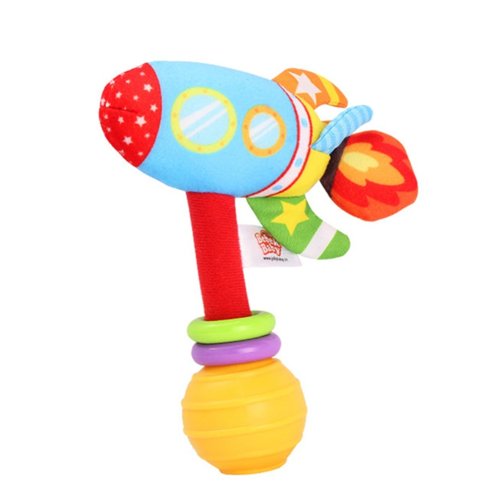 Car Vehicle Baby Hand Bell Rattle Grasping Infant Children Hanging Cloth Toys(Rocket Handbell)