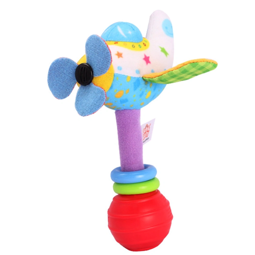 Vehicle Baby Hand Bell Rattle Grasping Infant Children Hanging Cloth Toys(Airplane Handbell)