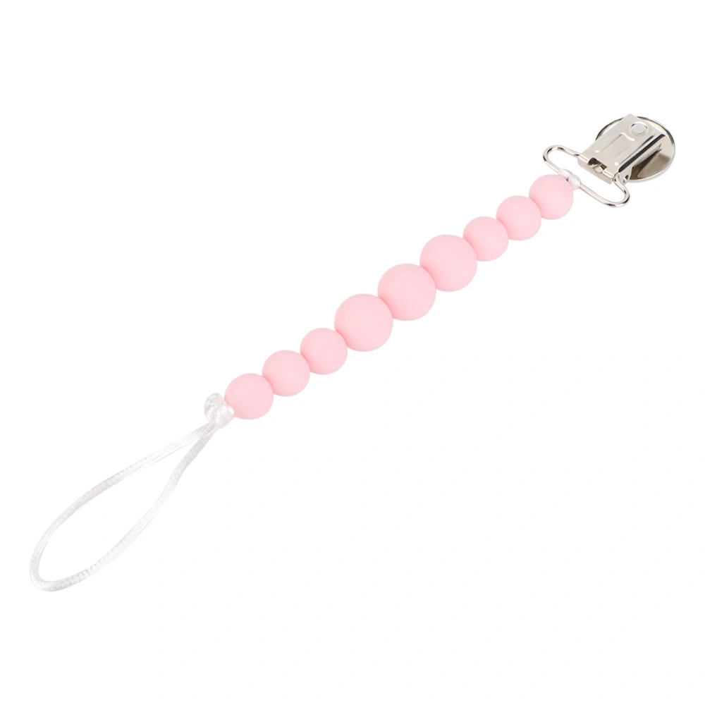 Portable Compact And Practical Strong Baby Infant Pacifier Chain Holder(Pink)