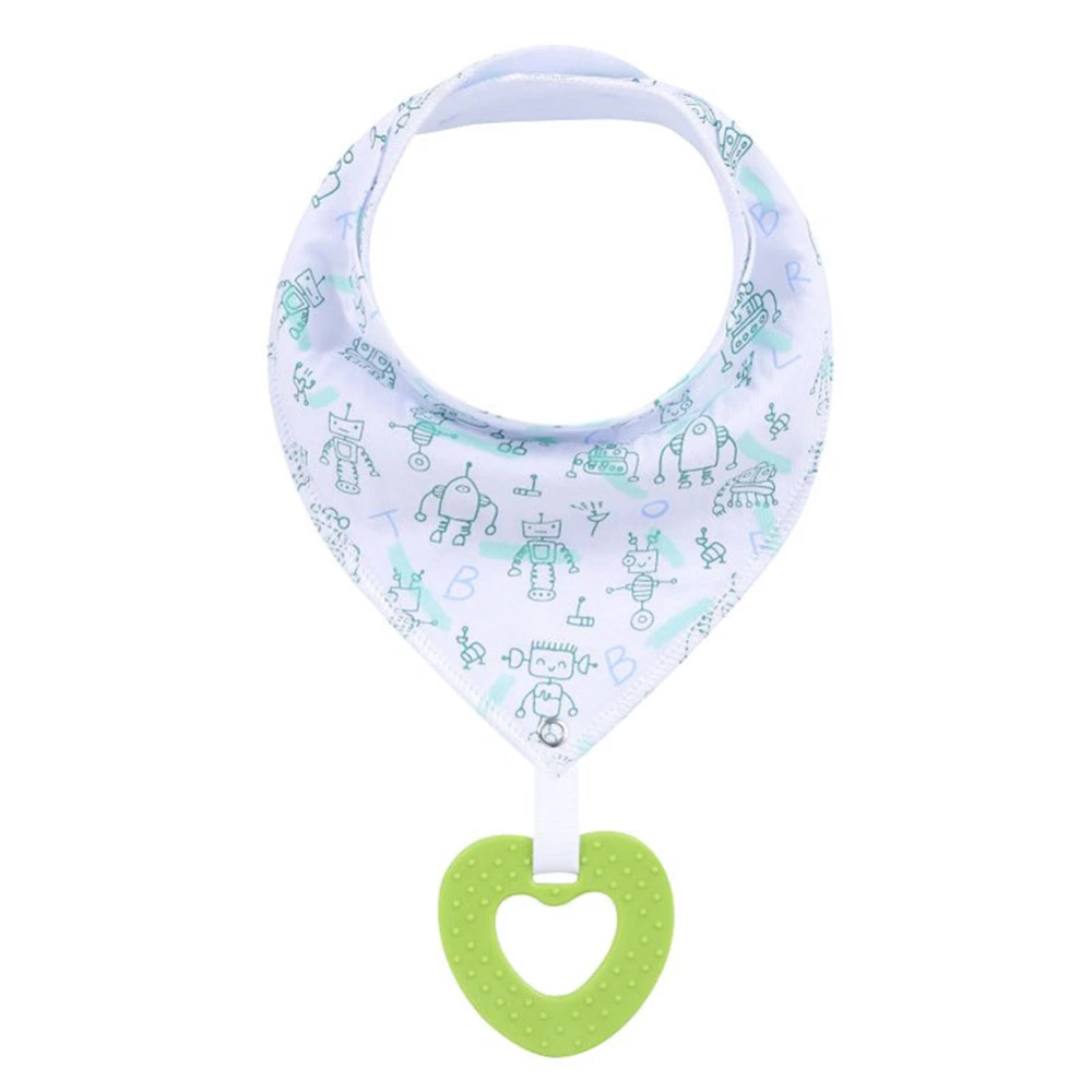 Baby Teether Teething Toy Bib Baby Cotton Printing Bib Meal Bib YK0014