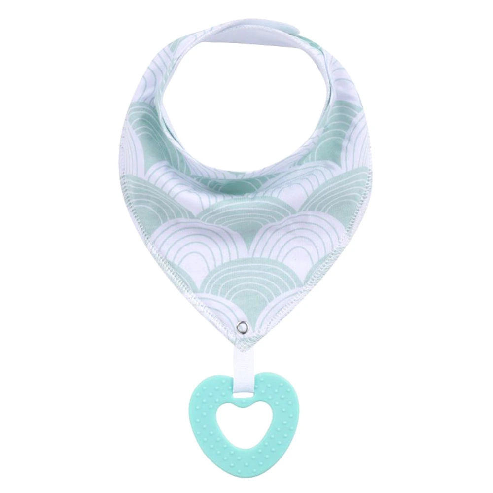 Baby Teether Teething Toy Bib Baby Cotton Printing Bib Meal Bib YK0011