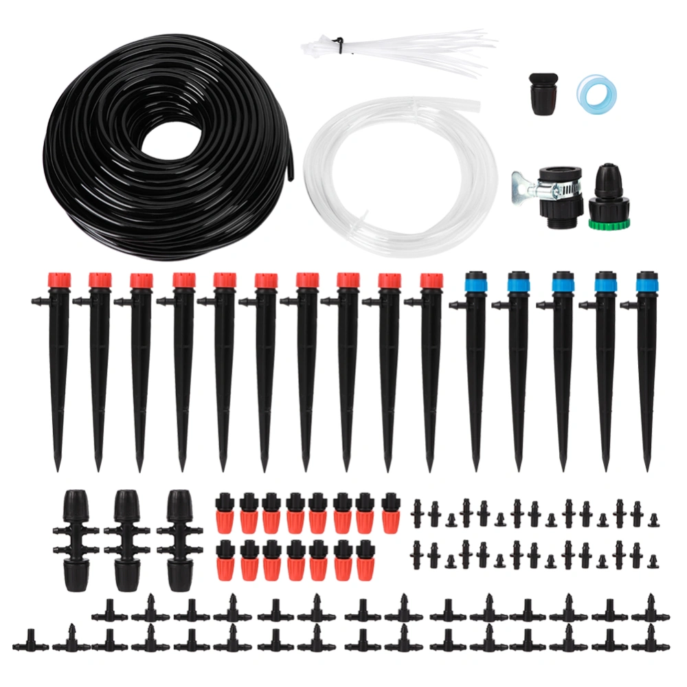 40m Garden Irrigation System 4/7 Hose Water Saving Automatic Drip Irrigation Watering Set