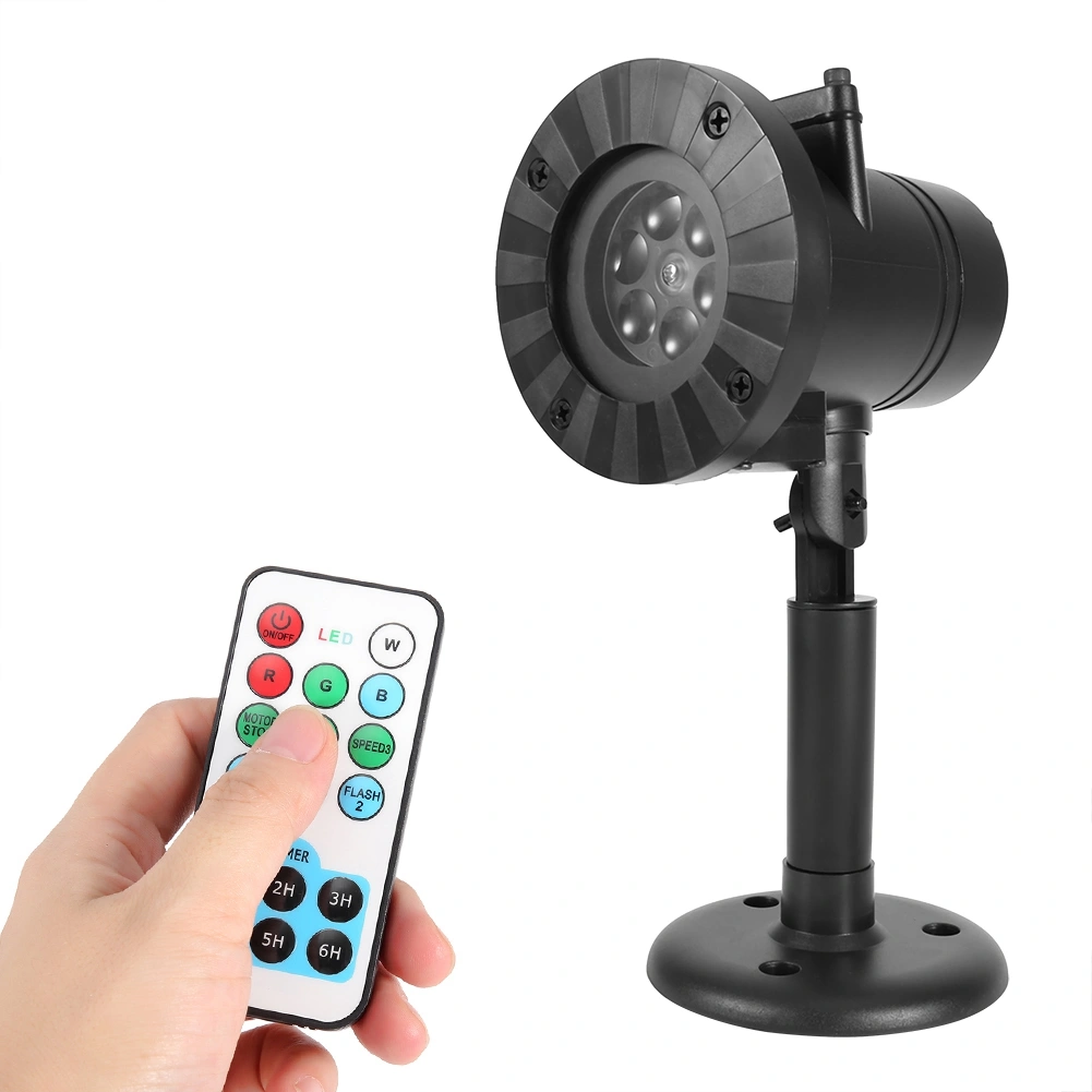 Outdoor Waterproof LED Snowflake Projector Light Garden Christmas Light Christmas Decor LampEU Plug With Remote Control