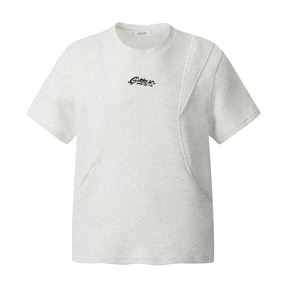 Split Stitching Pocket Short Sleeve T-shirt Men