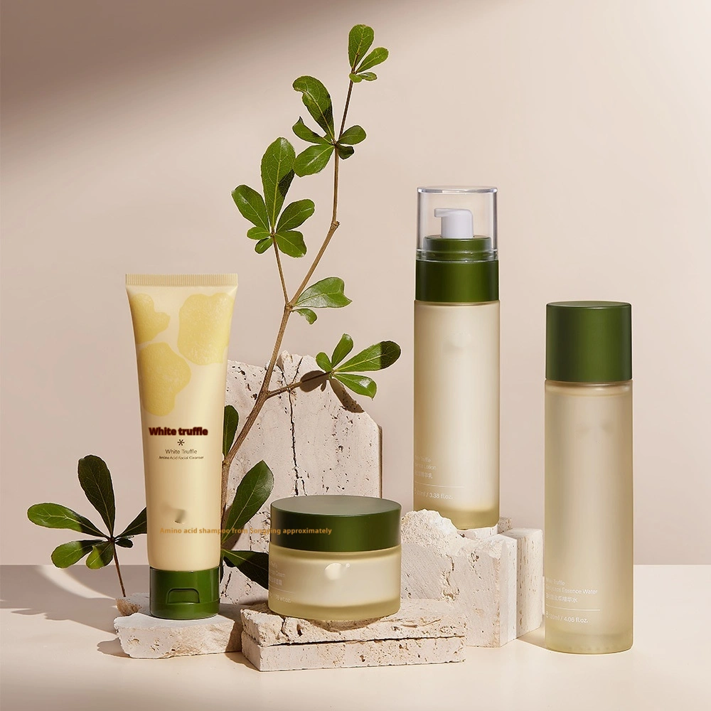 White Truffle Four-piece Set Essence Toner And Lotion Cream Facial Cleanser Brightening Skin Color Moisturizing Face