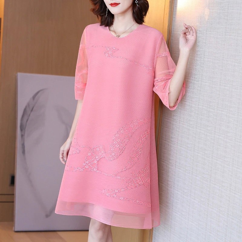 Temperament Mother Spring Dress New Small
