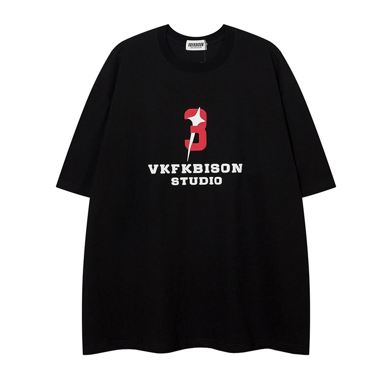 Creative Printing Cross XINGX Loose T-shirt