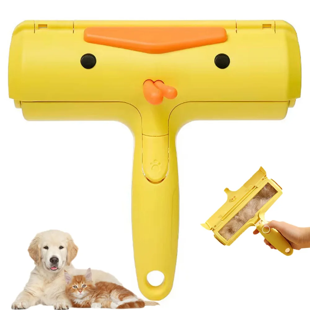 Pet Hair Remover Reusable Cat And Dog Hair Remover For Furniture Sofa Or Bedding Portable Multi-surface Lint Roller And Fur Removal Tool Animal Two-way Hair Remover