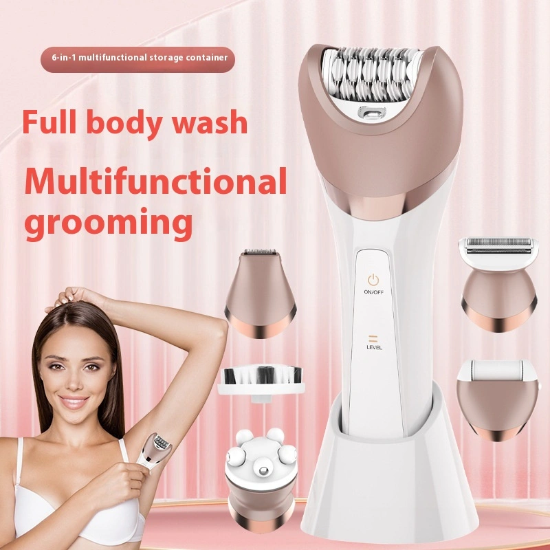 Multifunctional Shaver Women's 6-in-1 Electric Face Washing Hair Removal Device