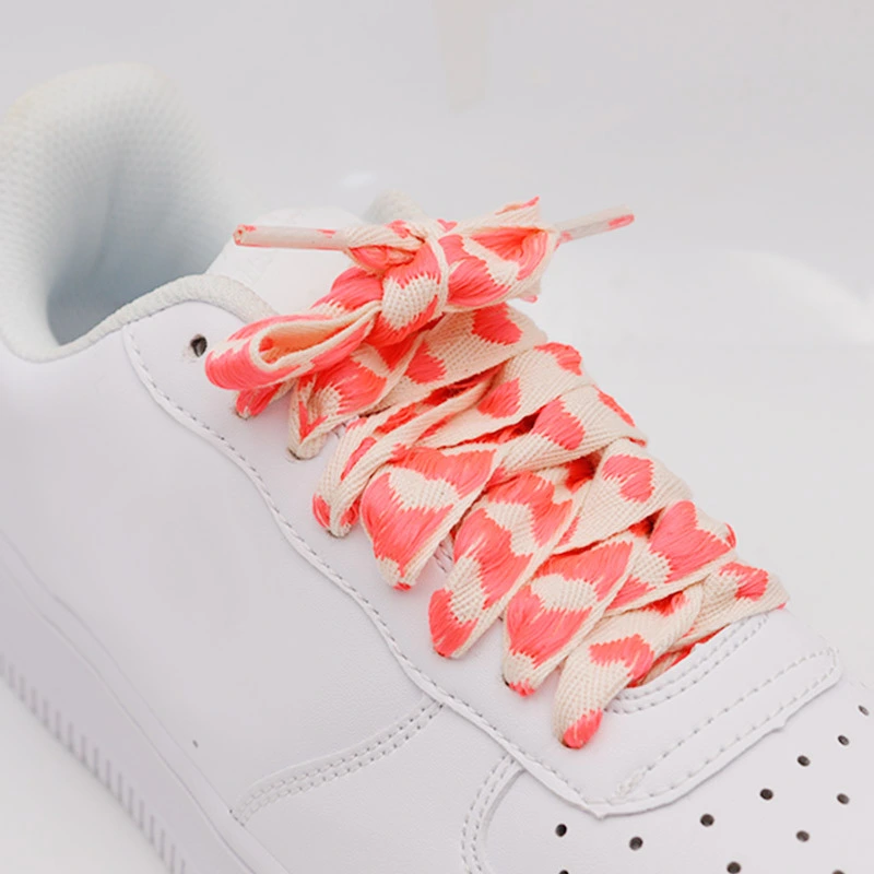 Girly Cute Heart Ribbon Colorful Fashion Shoelaces