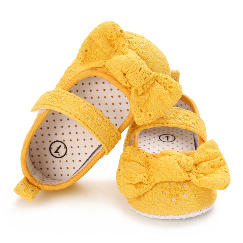 Baby Girl Bow Flats Infant Canvas Sole Walker Crib Shoes for Party