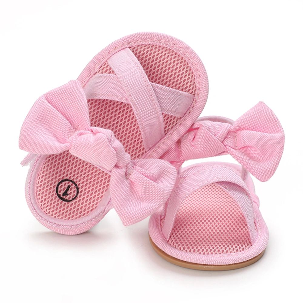 Baby Girl Bow Sandals Cross Open Toe Soft Sole Breathable Summer Shoes