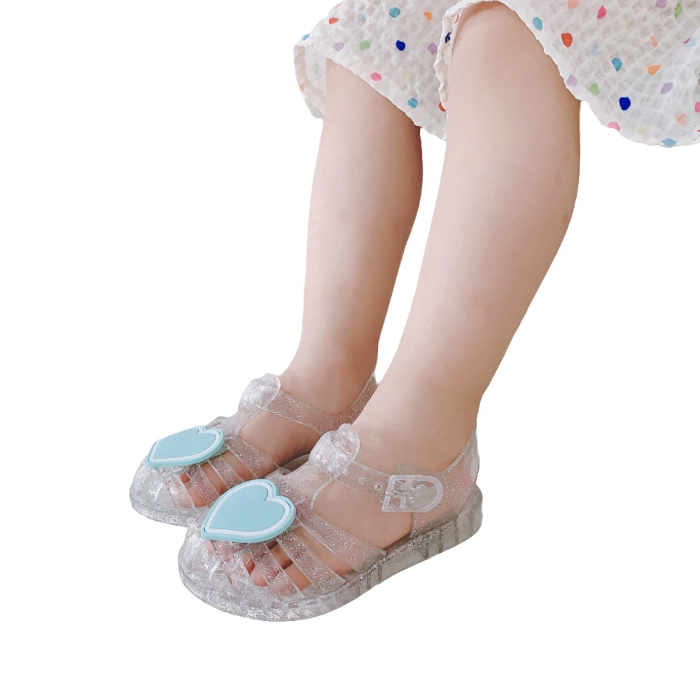 Toddler Girls Jelly Sandals Summer Beach Closed Toe Crystal Flats