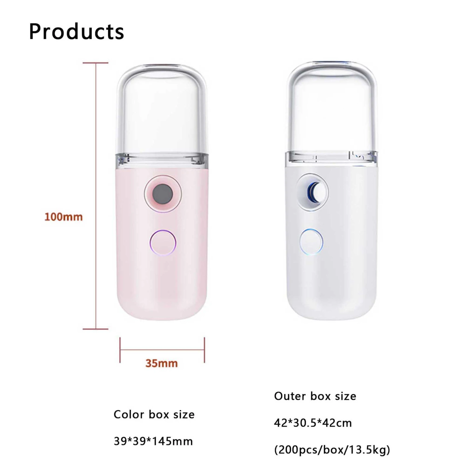 Nano Facial Mister Mini Rechargeable Facial Steamer for Face Hydrating
