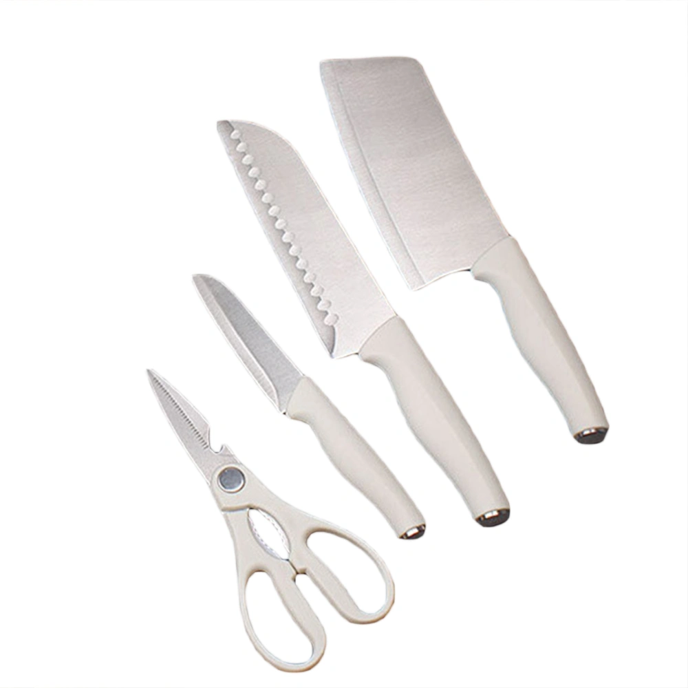 Kitchen Knife Set, Sharp Alloy Steel Knife Scissor and Storage Holder