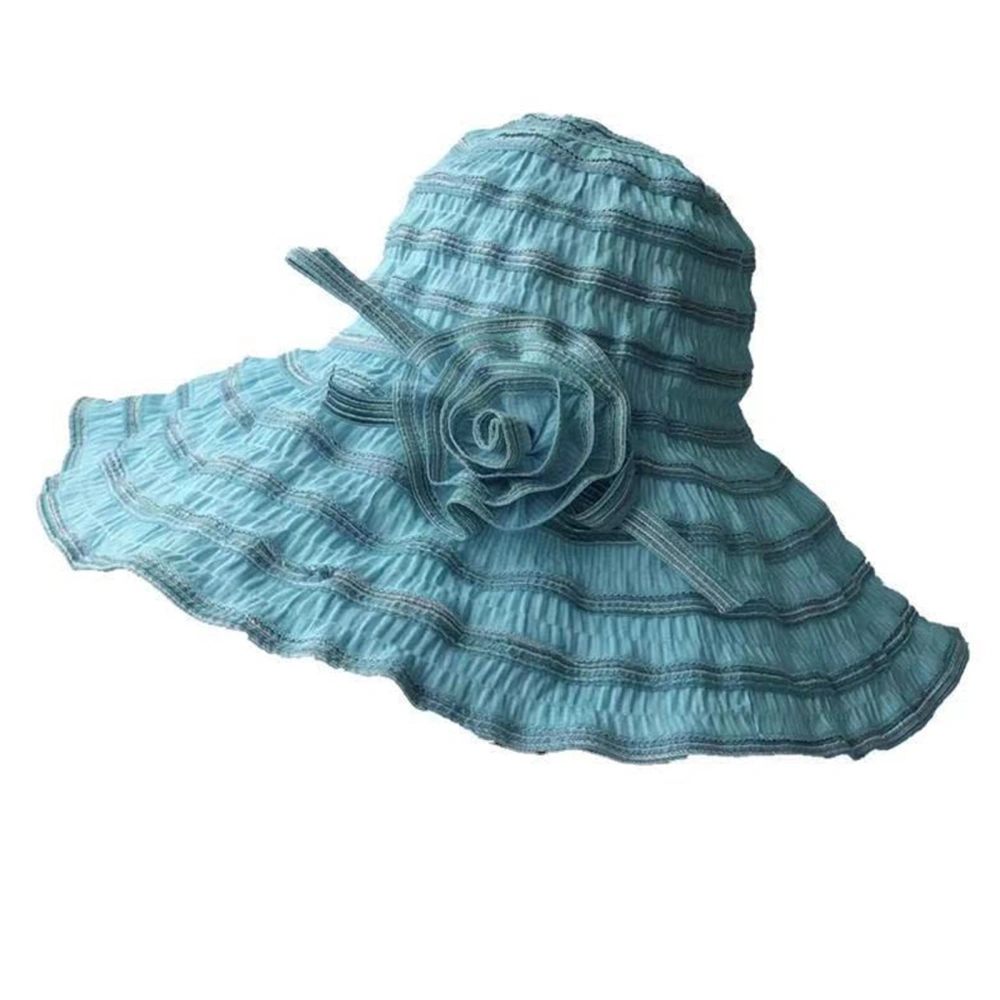 Women 3D Flower Sun Hat Foldable Sun Protection Fisherman Hat