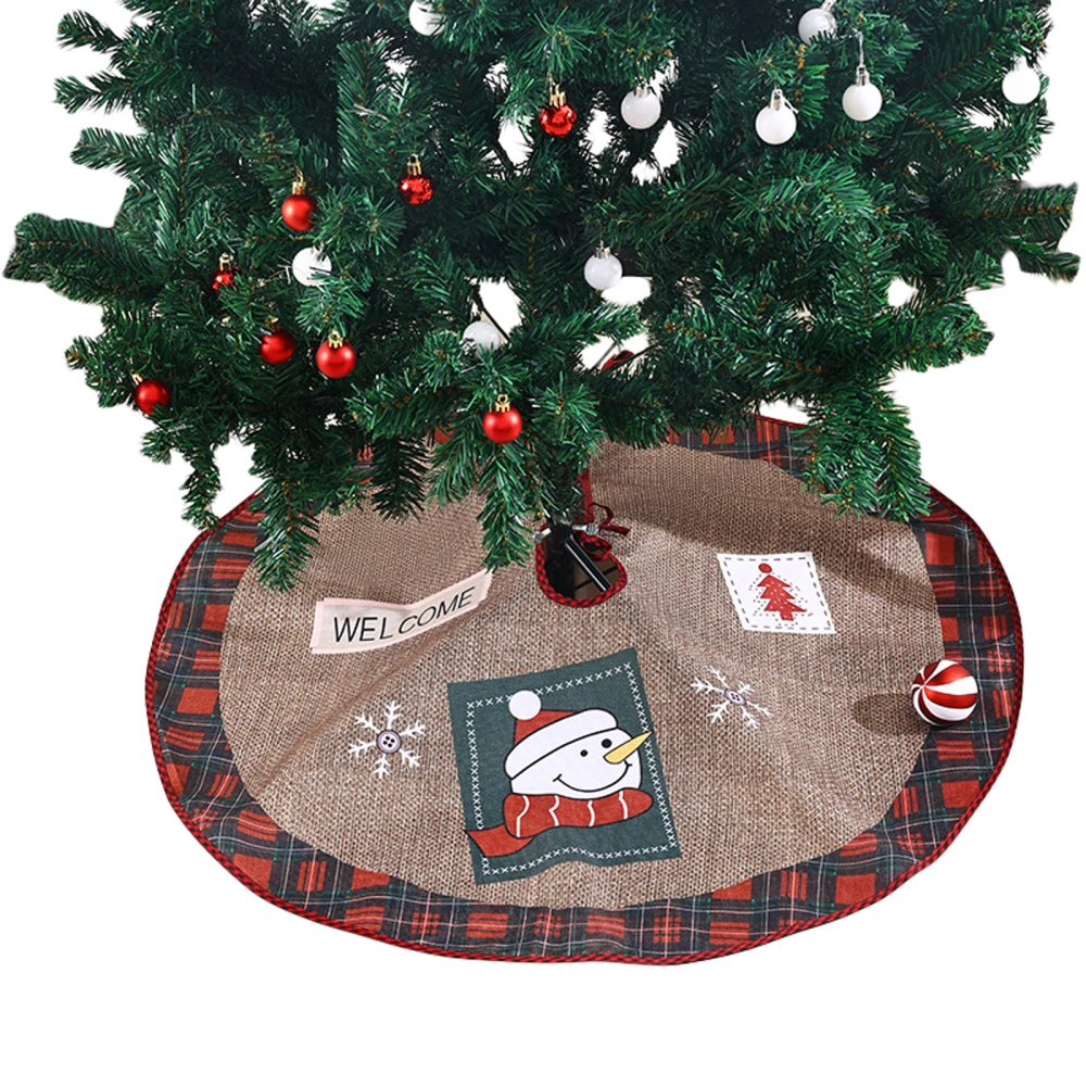 Christmas Tree Skirt Christmas Tree Mat Decoration Holiday Party Decor