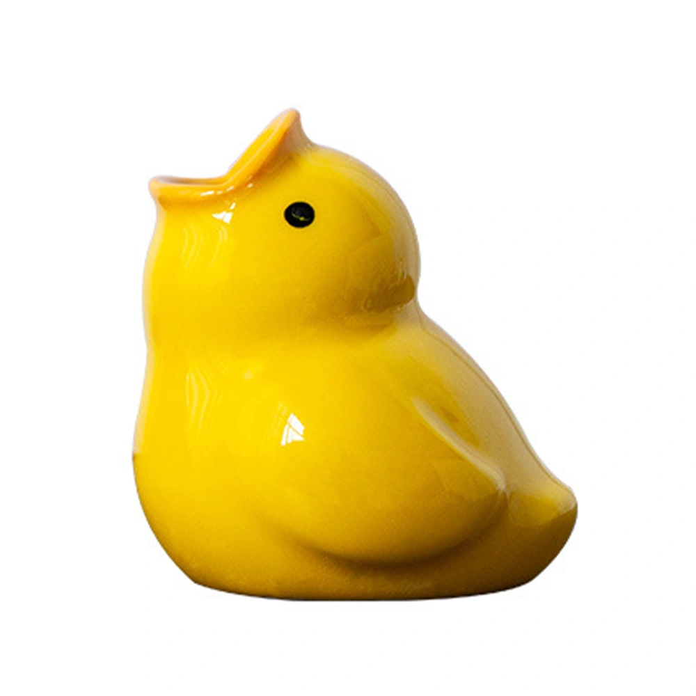 Cute Duck Ceramic Toothbrush Holder Mini Animal Tooth Brush Stand