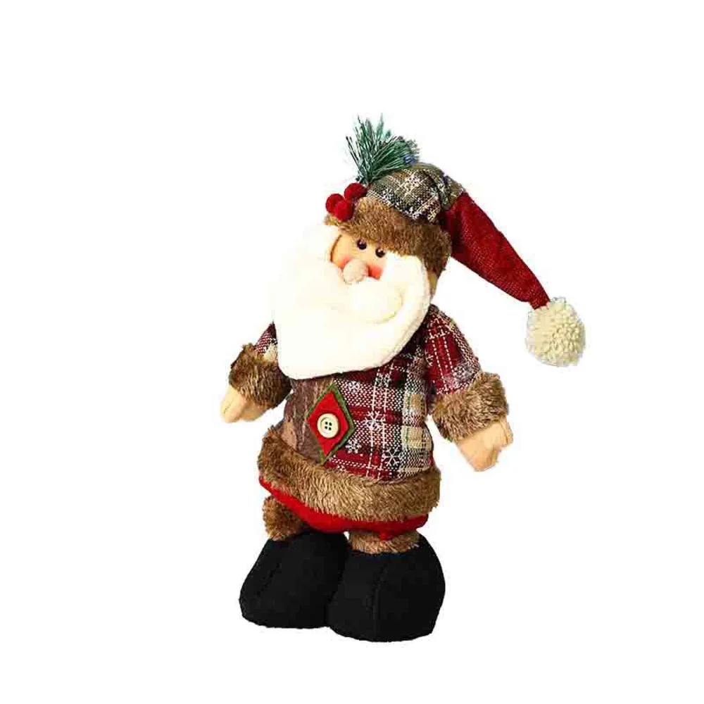 Christmas Figurines Cute Santa Snowman Reindeer Collectible Dolls