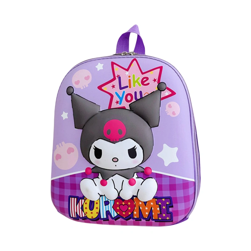 Girls Boys Cartoon Backpack, PVC Large Capacity Casual School Bag