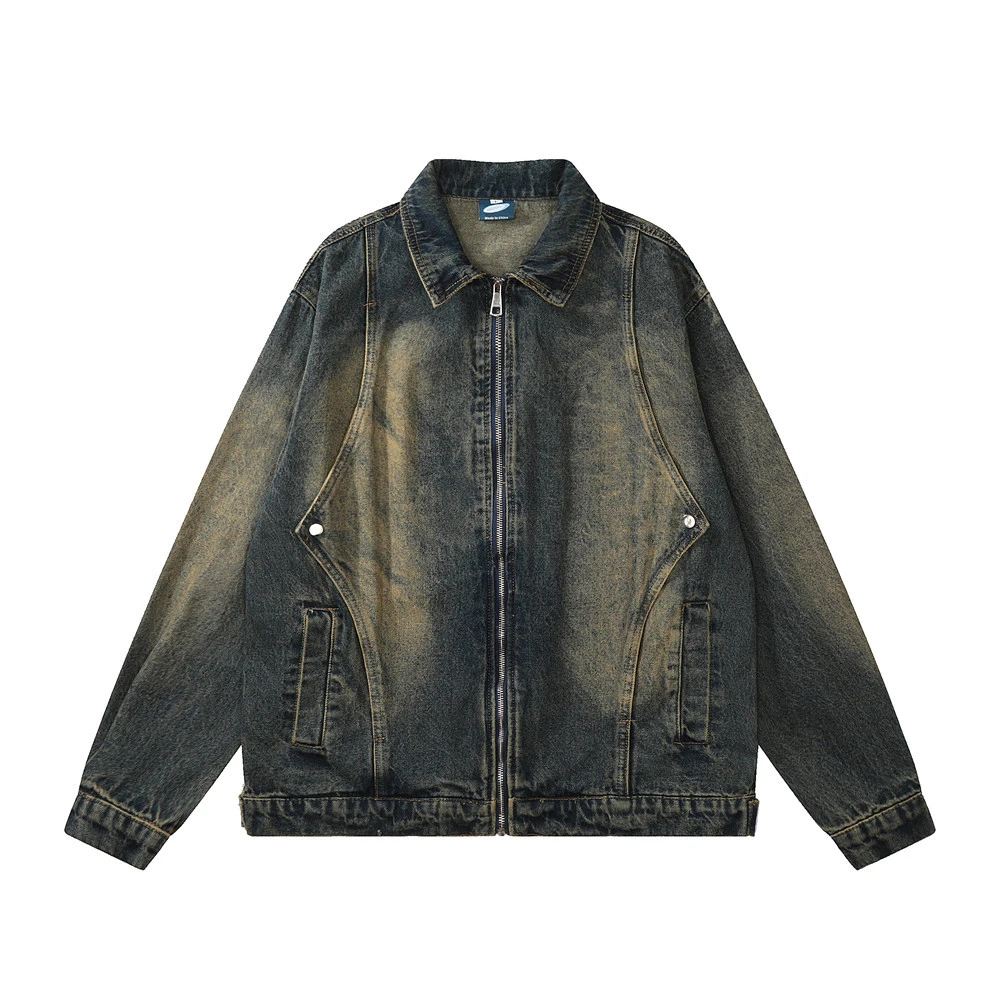 Men's High Street Design Sense Niche Personality Patchwork Jacket