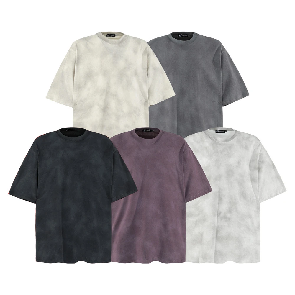 Cotton T-shirt Short Sleeve Loose Top Men