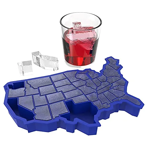 Creative Silicone American Map Ice Cube Tray Mold Cookies Chocolate Soap Baking Kitchen Tool United States Map Mold