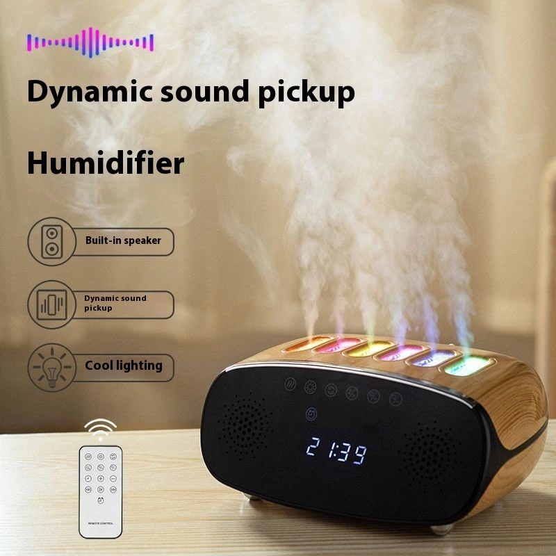 Sound Pickup Humidifier USB Digital Lcdclk Atmosphere Sea Light