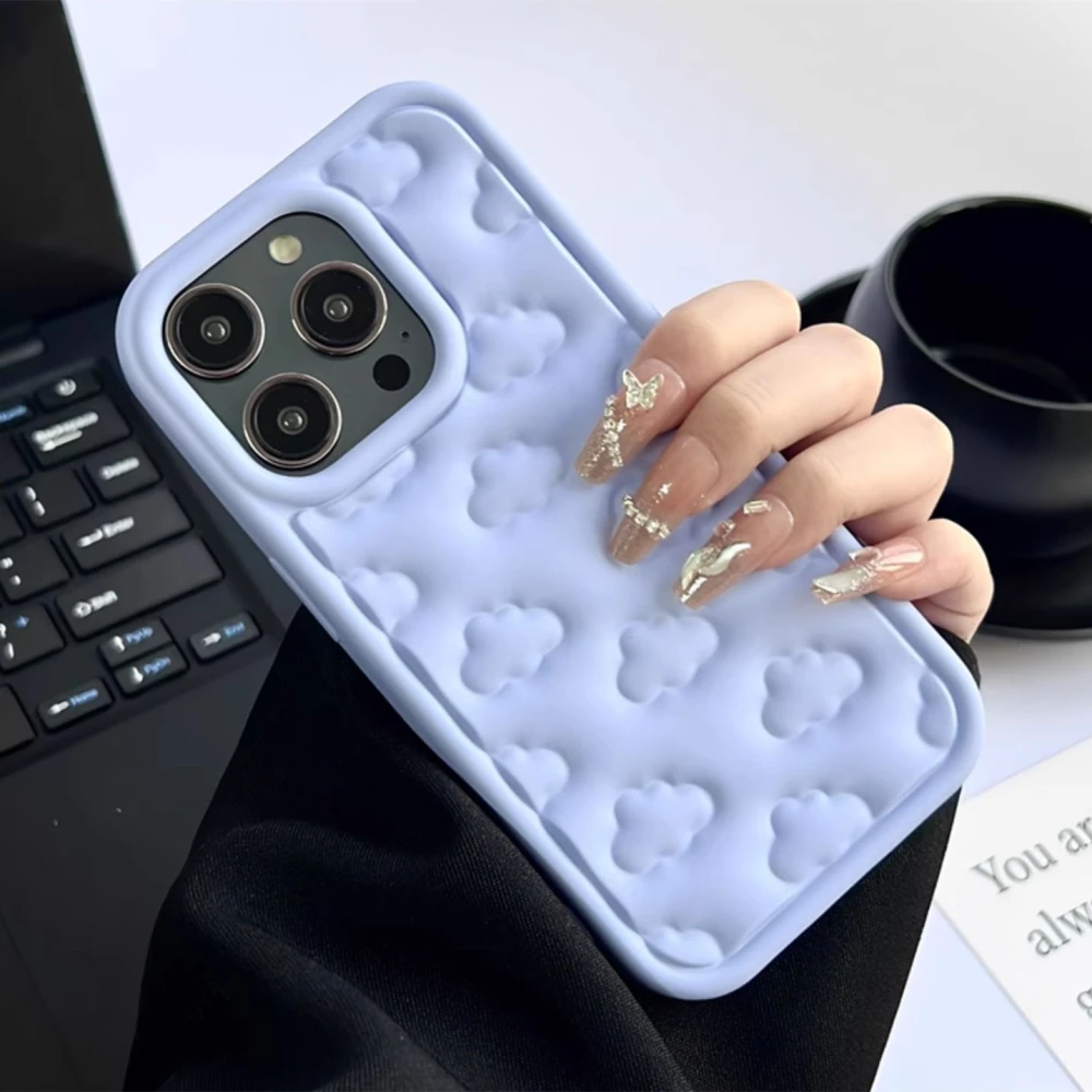 Hand Oil Three-dimensional Cloud Phone Case