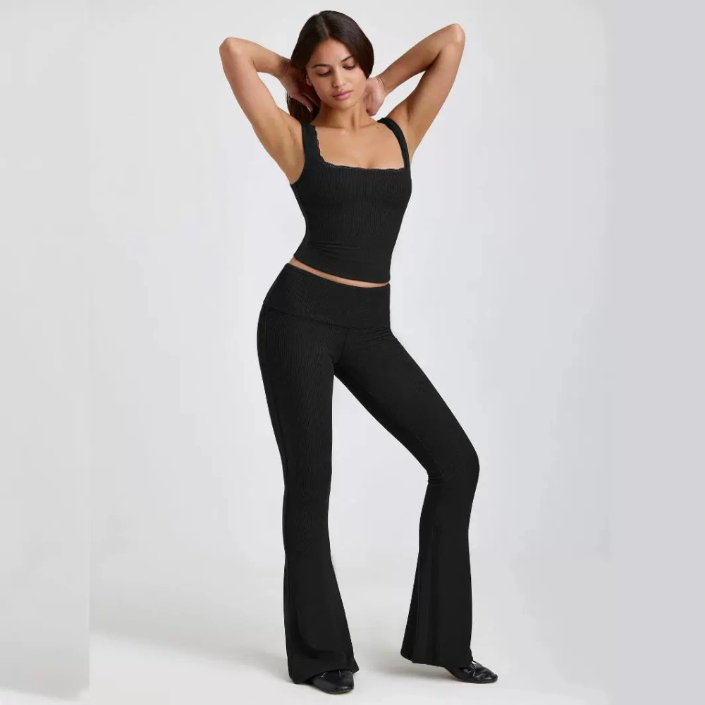 Lightly Mature Knitted Slim Fit Sleeveless Top