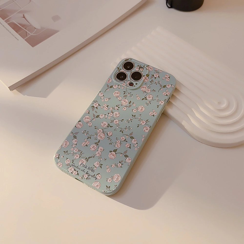 Korean Vintage Floral Phone Case