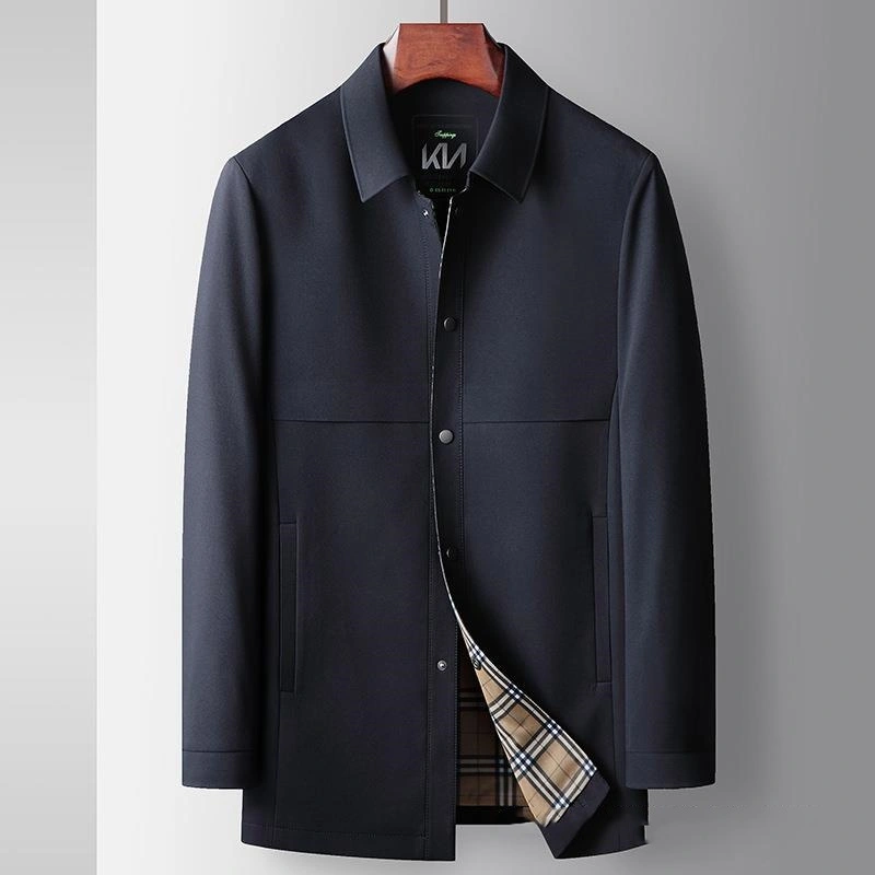 Spring And Autumn New Polo Collar Zipper Top Casual Jacket