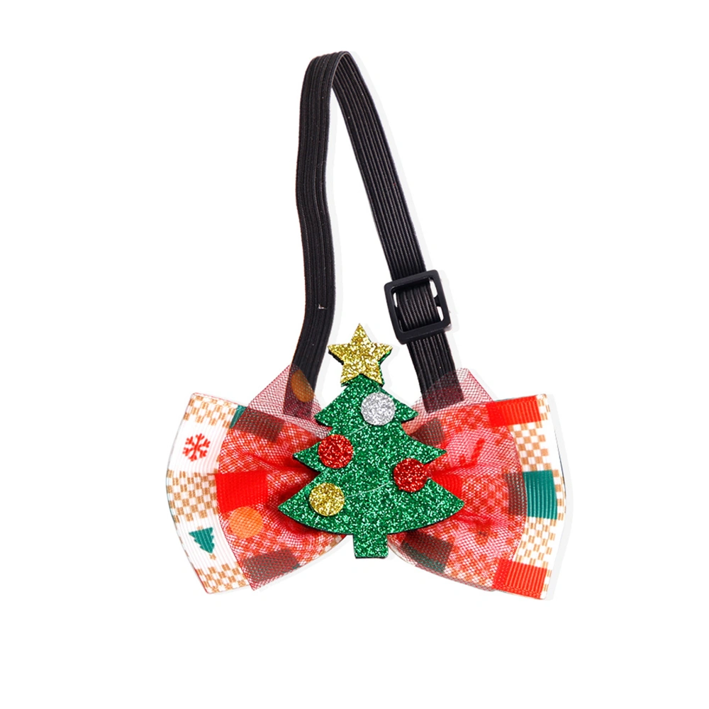 Christmas Cat Collar Cute Adjustable Pet Collar with Bow Bells 