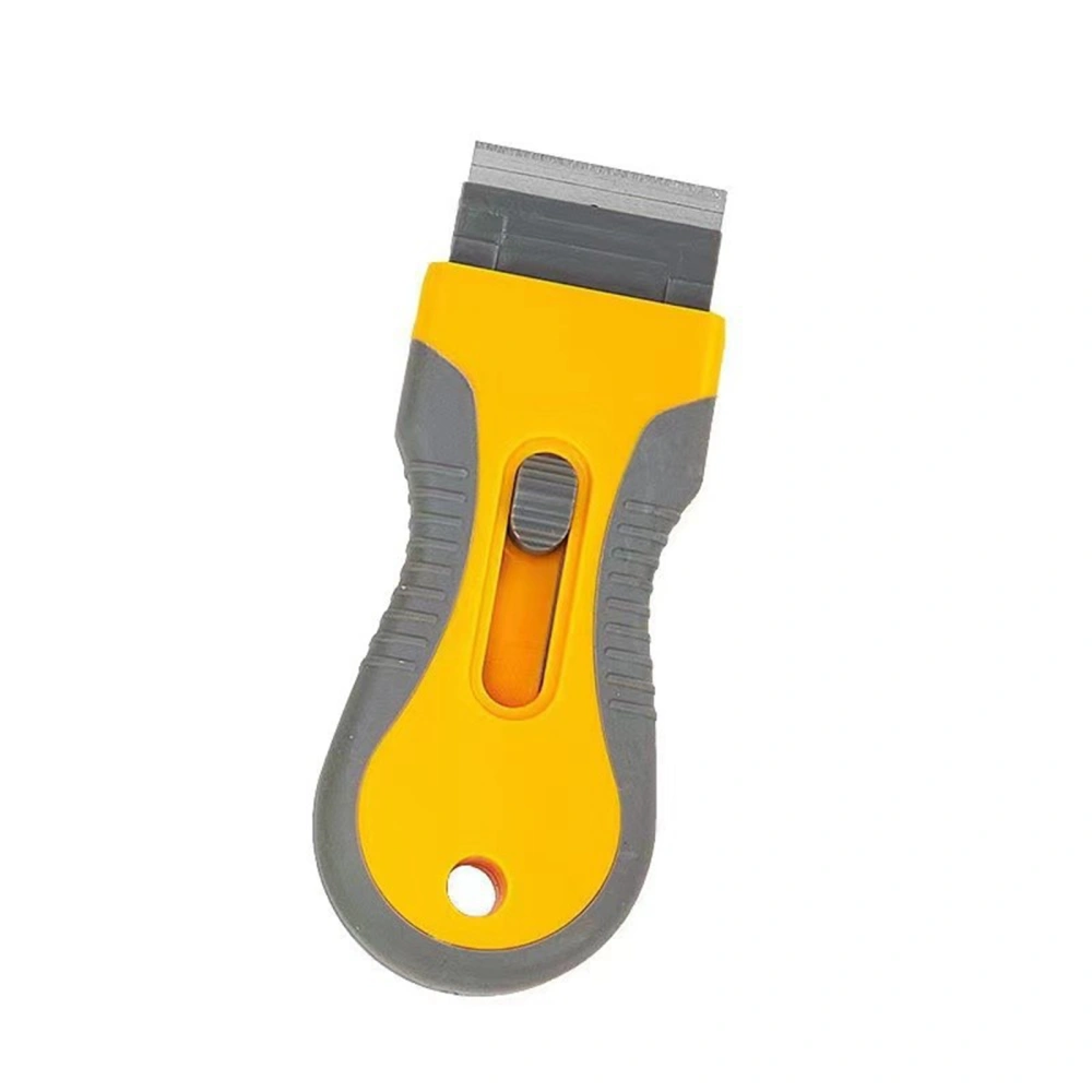 Plastic Razor Blade Scraper Retractable Scraper Tool for Removing Glue