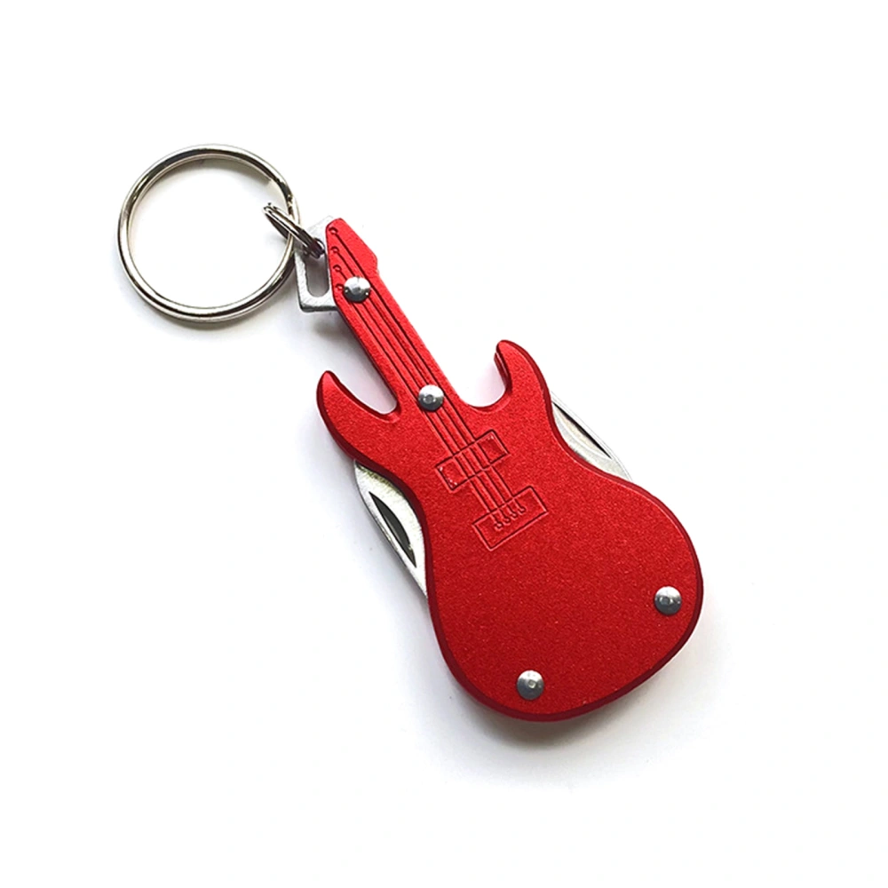 Multi Function Mini Knife, Keychain Accessories Guitar Shaped Tool